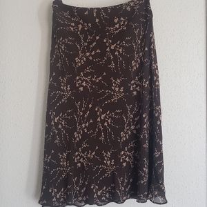 Banana Republic Silk Floral skirt